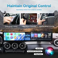 Autoradio Android à double écran 12,3 pouces pour Mercedes Benz GLC Classe C W205 2015-22