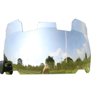 Visiera da calcio in argento per il Football americano casco trasparente argento visiera protettiva per gli occhi per attrezzature sportive americane - Product Image 6