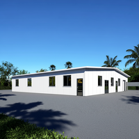Ateliers et usines modulaires préfabriqués en structure acier, entrepôts en acier avec une durée de vie de 50 ans et une haute résistance au vent