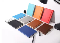 Cuaderno A5 de Tapa Dura de PU con Patrón de Mármol, Banda Elástica, Logotipo Personalizado, Encuadernación Wire-O de Alta Calidad, para Regalo Promocional Empresarial