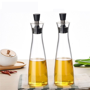 500ml Distributeur de vinaigre transparent Bouteille en verre <span class=keywords><strong>Carafe</strong></span> à <span class=keywords><strong>huile</strong></span> d'<span class=keywords><strong>olive</strong></span> <span class=keywords><strong>Carafe</strong></span> Caranter pour cuisine BBQ - Product Image 2