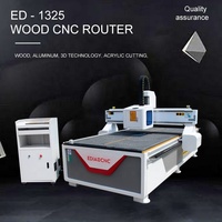 Machine de fraisage CNC 3 axes 1325 pour le travail du bois, broche simple 4,5 kW, précision 0,05 mm, 380 V, garantie 1 an, aspiration des poussières