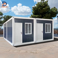 Maison conteneur détachable de 20 pieds Cabine modulaire préfabriquée petite maison de vie pour les applications de construction de bureaux de sauvetage d'urgence
