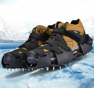 Crampons antidérapants en acier inoxydable à 32 dents, crampons de sécurité pour chaussures, crampons pour la randonnée, la glace, la neige, l'escalade - Product Image 6