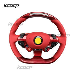 Volante Deportivo de Fibra de Carbono con LED para <span class=keywords><strong>Ferrari</strong></span>, Actualización para GTC4, 458, 488, <span class=keywords><strong>FF</strong></span>, F12 - Product Image 2