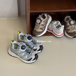 Baskets à boucle rotative pour enfants, nouvelle collection Printemps/Automne 2025, pour garçons et filles, chaussures de <span class=keywords><strong>randonnée</strong></span> d'extérieur à semelle EVA, taille moyenne - Product Image 2