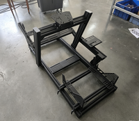 Châssis de simulateur de course personnalisé en aluminium, support de simulateur de course sans siège, conception modulaire pour plateforme de mouvement 4 DOF 6 DOF
