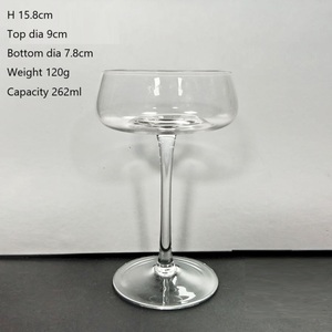 <span class=keywords><strong>Verre</strong></span> à Cocktails <span class=keywords><strong>Martini</strong></span> clair 260ml <span class=keywords><strong>verre</strong></span> Margaret fond Concave <span class=keywords><strong>verre</strong></span> cristal gobelet Ultra-mince gros ventre ménage - Product Image 2