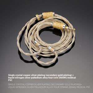 Hydrogène liquide OFC4.4 monocristallin argent <span class=keywords><strong>palladium</strong></span> alliage secondaire plaqué or casque ligne de mise à niveau 3.5 câbles Audio vidéo - Product Image 5