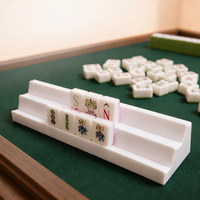 Rak Mahjong Amerika Siam 20 Inci untuk 4 Pemain, Penggaris Dorong Mahjong Slot Ganda untuk Permainan Mahjong Dua Orang