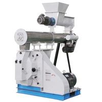 LEABON Offre Spéciale Machine à Granulés d'Herbe à Matrice Annulaire, Production 1000-5000kg/h, 380V, Surveillance à Distance pour Alimentation Bovins, Ovins et Volailles