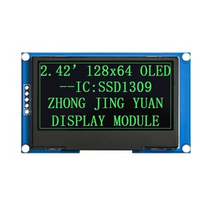 หน้าจอ OLED ขาวดำอุตสาหกรรมขนาด 2.42 นิ้ว 128*64 รุ่น SSD1309 โมดูลแสดงผลแบบอนุกรม IIC พร้อม PCBA - Product Image 2