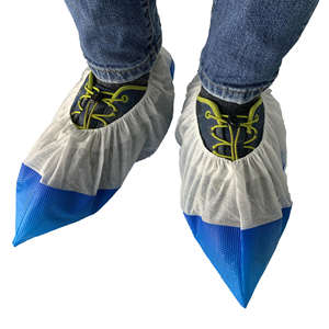 Sekali pakai tahan air antiselip antilembap tidak ditenun PP + penutup sepatu bot PE 1000 buah satu karton - Product Image 5