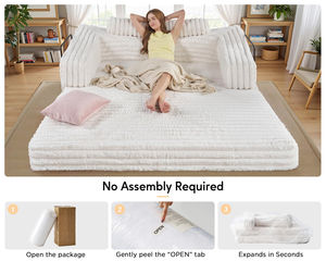 2026 New Arrivals Amazonn TikTok Trending Extendable Flat Packed Cloud <b>Sofa</b> <b>for</b> Living Room Hotel Use Designed <b>for</b> Global Export - Product Image 3