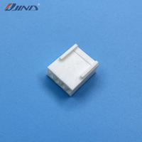 Conector de Cabezal PCB JINDA de 4 Pines con Paso de 2.54mm, Tipo Wafer, PA66 250V, Latón con Recubrimiento de Estaño, Conector Hembra de Cable a Placa