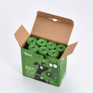 Custom UnScented Biodegradable <b>Compostable</b> Dog Poop <b>Bags</b> Pet Poop <b>Bags</b> Eco-friendly High Quality Dog Poop <b>Bags</b> Plastic Color Box - Product Image 6