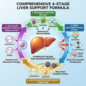 Complexe <span class=keywords><strong>Foie</strong></span> & Chardon-Marie 4' - Complément Alimentaire Antioxydant pour Adultes - Gélules Dures (Options Végétaliennes/Gélatineuses) - Product Image 3