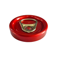 Couvercle en aluminium à ouverture facile pour canettes de boissons, anneau de traction rouge, qualité alimentaire, recyclable, joint supérieur pour soda Bee