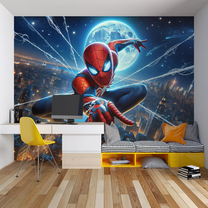 Papel Tapiz Autoadhesivo <span class=keywords><strong>de</strong></span> Alta Definición con Diseño <span class=keywords><strong>de</strong></span> Spider-Man para Dormitorio, Sala <span class=keywords><strong>de</strong></span> Juegos, Decoración <span class=keywords><strong>de</strong></span> <span class=keywords><strong>Pared</strong></span> Interior con Temática <span class=keywords><strong>de</strong></span> Anime y Superhéroes - Product Image 4