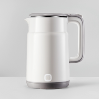 Bouilloire électrique sans fil en acier inoxydable 304 de 1,7 L, 1500 W, arrêt automatique, base rotative à 360°, usage domestique, hôtelier et commercial