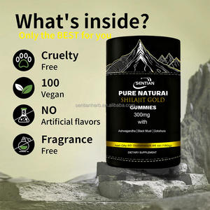 Oem/Odm Vegan private Label puro Himalayan Shilajit Gummies oro Shilajit caramelle gommose zinco resina organica integratore alimentare - Product Image 3