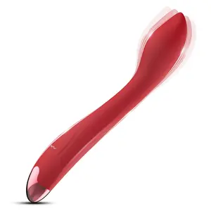 Penggetar lengan jari seks merah wanita G Spot bergetar Stimulator klitoris pemijat vagina mainan seks dewasa