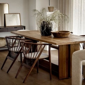 Altro DESIGN moderno 4 6 posti rettangolare formato su misura colore <span class=keywords><strong>cucina</strong></span> mobili per la casa ristorante tavolo da pranzo in legno - Product Image 3