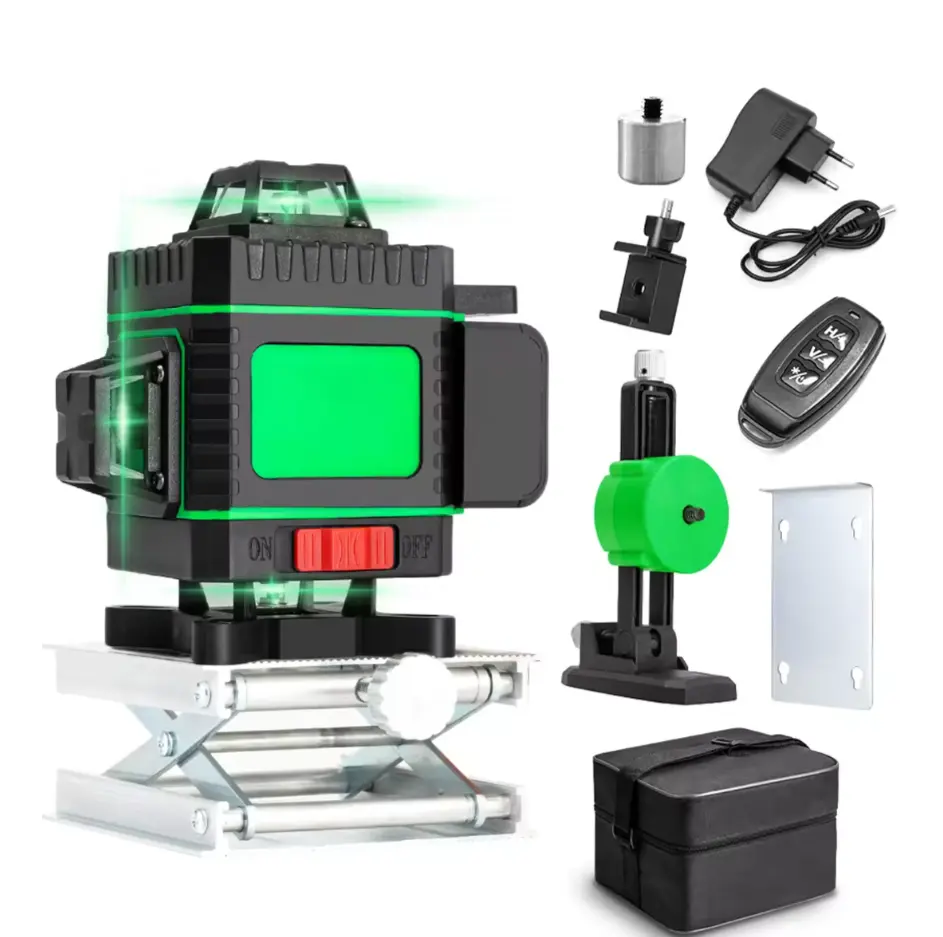 16 lines 4d self-leveling green 360 professional laser level for construction level measuring instruments