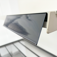 Porte-étiquettes de présentation pour supermarché, moulures en PVC pour étiquettes de prix, bande de données rigide souple co-extrudée transparente pour présentoirs sur étagères