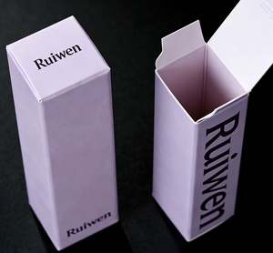 Custom Recyclable Cosmetic Packaging Soft <b>Box</b> <b>White</b> Paper Hot Stamping for Lipstick Bottle Premium Eco-Friendly Packaging - Product Image 6