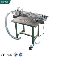 Henwi Semi Automatic 1 Düse Horizontale Füll maschine Toner Flüssige Kosmetik Salbe Balsam Öl Schmier mittel Mayonnaise Ketchup