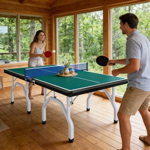 Nuevo Producto, Mesa de Tenis de Mesa para Interiores y Exteriores, <span class=keywords><strong>Mini</strong></span> Mesa de Tenis de Mesa para Jardín Familiar, Uso Dual en Interiores y Exteriores - Product Image 2