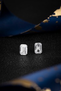 Elegant Stainless Steel Earring <b>Emerald</b>-Cut Rhinestone <b>Stud</b> Earrings Premium Sparkling Crystal Jewelry for Women - Product Image 3