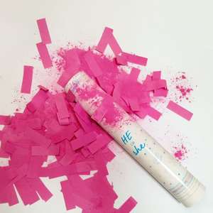 हॉट सेल हैंडहेल्ड लिंग प्रकट पेपर कंफेटी पॉपपर नीले गुलाबी बायोडिग्रेडेबल आश्चर्य पार्टी बेबी शॉवर सजावट तोप - Product Image 4