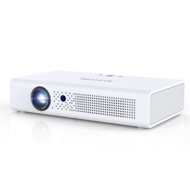 Top Factory BYINTEK R19 Portable Smart Mobile Wifi Display Projector 3D 4K DLP Android for Home Cinema Moving Meeting Beamer