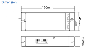 EUCHIPS-decodificador RGBW DMX512, dispositivo con ajuste de brillo de grado 256, voltaje constante, 4 canales - Product Image 5