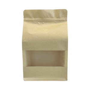 Bolsas de Papel Kraft de Grado Alimenticio Personalizables con Cierre de Cremallera de Ocho Lados y Ventana, Impresión por Grabado para Alimentos para Bebés - Product Image 5