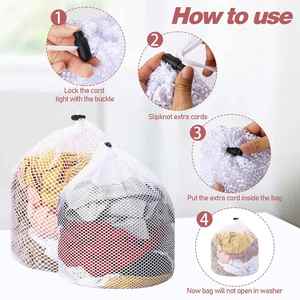 Bolsas de Ropa para Viaje, Lavables a Máquina, con Diseño de Cordón, Ahorro de Espacio, Modernas, de Gran Capacidad, para Almacenamiento de Ropa - Product Image 4