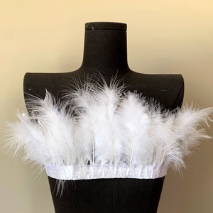 Cinta de <span class=keywords><strong>Plumas</strong></span> de Marabú Natural de Turquía de 10 Metros, Flecos de <span class=keywords><strong>Plumas</strong></span> para Decoración de Vestidos de Novia, Accesorios de Costura, <span class=keywords><strong>Plumas</strong></span> al por Mayor - Product Image 5