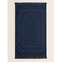 Tapis de prière en polyester léger portable tapis de voyage pliable de style simple avec sac de transport étanche