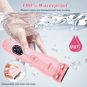 Hatteker Rasoir Électrique Multifonctionnel 3-en-1 Rechargeable USB pour Femme, Épilateur Corporel Portable Indolore pour Maillot et Bikini - Product Image 4