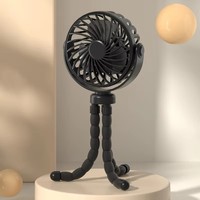 Nouveau ventilateur portable pour poussette de bébé, 3 vitesses, rechargeable par USB, à clipser, pour l'extérieur et la maison
