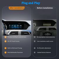 LELV pour Mercedes-Benz Classe C W204 S204 Système Android Auto Linux Lecteur vidéo de navigation CarPlay 8,8 pouces