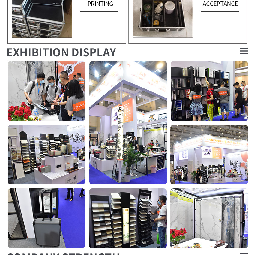 New Design Factory With Wheel Aluminium Suitcase Display Exhibition For Tile Trolley Boxes Stone Case Granite Quartz Sample Box