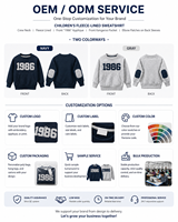 Sweat-shirt polaire tendance pour enfants automne-hiver 2026, pull épais et chaud à col rond, décontracté pour garçons et filles, vêtements OEM ODM