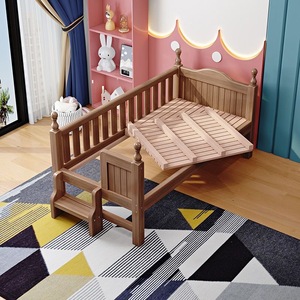 Modern <strong>Classic</strong> Design Wooden Kid's Bedside Cot for Baby Easy Assembly Bedroom Furniture for Kids' <strong>Cribs</strong> in Hotels - Product Image 6