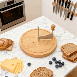 Râpe à fromage en acier inoxydable avec plateau en bois pour Tête <span class=keywords><strong>de</strong></span> <span class=keywords><strong>Moine</strong></span> - Product Image 5