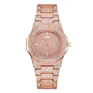 Montre-Bracelet en diamant pour femmes, nouvelle mode, bon marché, promotion, strass scintillant, Hip Hop