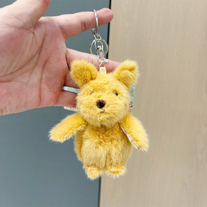 Porte-clés en peluche animal de dessin animé mignon, pendentif de sac doux et moelleux, mini cadeau en peluche pour filles, décoration de sac à dos - Product Image 5