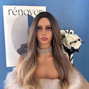 Cabeza de Maniquí para Exhibición de Pelucas, Cabeza de Maniquí Femenina con Hombros, Maquillaje Realista, Soporte para Pelucas, Cabeza para Peinado - Product Image 2